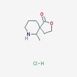 2-Oxa-7-azaspiro[4.5]decan-1-one, 6-methyl-, hydrochloride (1:1)