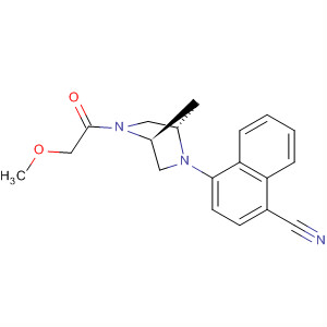 2,5-Diazabicyclo[2.2.1]heptane,2-(4-cyano-1-naphthalenyl)-5-(methoxyacetyl)-, (1S,4S)-