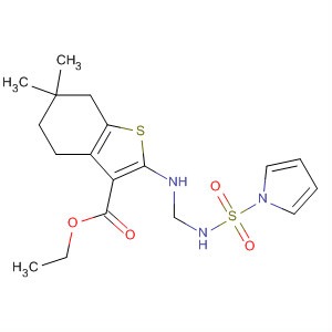 Benzo[b]thiophene-3-carboxylic acid,4,5,6,7-tetrahydro-6,6-dimethyl-2-[[[(1H-pyrrol-1-ylsulfonyl)amino]carbonyl]amino]-, ethyl ester