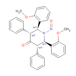 4-Piperidinone, 2,6-bis(2-methoxyphenyl)-1-nitroso-3,5-diphenyl-,(2R,3S,5R,6S)-rel-