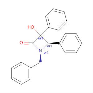 2-Azetidinone, 3-hydroxy-3,4-diphenyl-1-(phenylmethyl)-, cis-