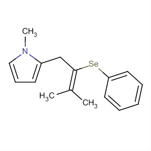 1H-Pyrrole, 1-methyl-2-[3-methyl-2-(phenylseleno)-2-butenyl]-