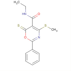 6H-1,3-Oxazine-5-carboxamide,N-ethyl-4-(methylthio)-2-phenyl-6-thioxo-