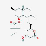 (1S,3S,4aS)-8-{2-[(2R,4R)-4-hydroxy-6-oxotetrahydro-2H-pyran-2-yl]ethyl}-3,7-dimethyldecahydronaphthalen-1-yl 2,2-dimethylbutanoate