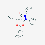 4-butyl-5-oxo-1,2-diphenyl-2,5-dihydro-1H-pyrazol-3-yl tricyclo[3.3.1.1~3,7~]decane-1-carboxylate