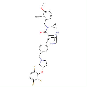 3,9-Diazabicyclo[3.3.1]non-6-ene-6-carboxamide,N-cyclopropyl-N-[(3-methoxy-2-methylphenyl)methyl]-7-[4-[[(3S)-3-(2,3,6-trifluorophenoxy)-1-pyrrolidinyl]methyl]phenyl]-