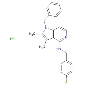 1H-Pyrrolo[3,2-c]pyridin-4-amine,N-[(4-fluorophenyl)methyl]-2,3-dimethyl-1-(phenylmethyl)-,monohydrochloride