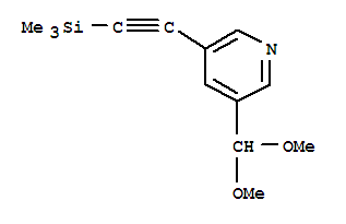 3-DIMETHOXYMETHYL-5-TRIMETHYLSILANYLETHYNYL-PYRIDINE