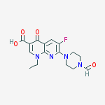 1-ETHYL-6-FLUORO-7-(4-FORMYL-PIPERAZIN-1-YL)-4-OXO-1,4-DIHYDRO-[1,8]NAPHTHYRIDINE-3-CARBOXYLIC ACID