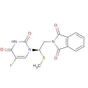 1H-Isoindole-1,3(2H)-dione,2-[2-(5-fluoro-3,4-dihydro-2,4-dioxo-1(2H)-pyrimidinyl)-2-(methylthio)ethyl]-, (R)-