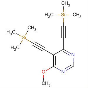 Pyrimidine, 4-methoxy-5,6-bis[(trimethylsilyl)ethynyl]-
