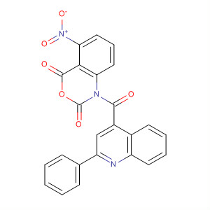 2H-3,1-Benzoxazine-2,4(1H)-dione,5-nitro-1-[(2-phenyl-4-quinolinyl)carbonyl]-