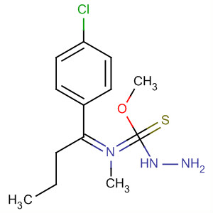 Hydrazinecarboximidothioic acid,2-[1-(4-chlorophenyl)butylidene]-N-methyl-, methyl ester