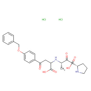 L-Proline,1-[N-[1-carboxy-3-oxo-3-[4-(phenylmethoxy)phenyl]propyl]-L-alanyl]-,dihydrochloride