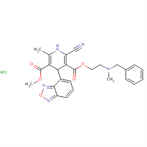 3,5-Pyridinedicarboxylic acid,4-(2,1,3-benzoxadiazol-4-yl)-2-cyano-1,4-dihydro-6-methyl-, 5-methyl3-[2-[methyl(phenylmethyl)amino]ethyl] ester, hydrochloride