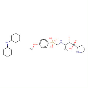 L-Proline, 1-[N-[(4-methoxyphenyl)phosphonomethyl]-L-alanyl]-, compd.with N-cyclohexylcyclohexanamine (1:1)