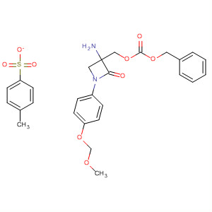 Carbonic acid,[3-amino-1-[4-(methoxymethoxy)phenyl]-2-oxo-3-azetidinyl]methylphenylmethyl ester, mono(4-methylbenzenesulfonate)