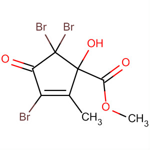 2-Cyclopentene-1-carboxylic acid,3,5,5-tribromo-1-hydroxy-2-methyl-4-oxo-, methyl ester