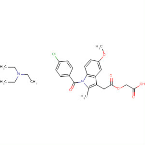 1H-Indole-3-acetic acid, 1-(4-chlorobenzoyl)-5-methoxy-2-methyl-,carboxymethyl ester, compd. with N,N-diethylethanamine (1:1)