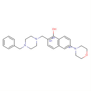 1-Naphthalenol,1,2,3,4-tetrahydro-6-(4-morpholinyl)-2-[[4-(phenylmethyl)-1-piperazinyl]methyl]-, trans-
