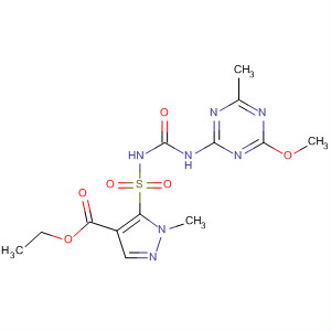 1H-Pyrazole-4-carboxylic acid,5-[[[[(4-methoxy-6-methyl-1,3,5-triazin-2-yl)amino]carbonyl]amino]sulfonyl]-1-methyl-, ethyl ester