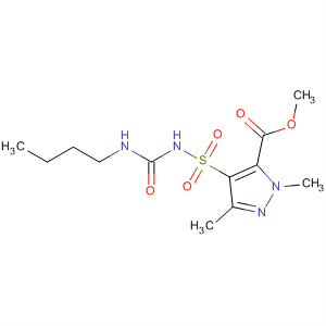 1H-Pyrazole-5-carboxylic acid,4-[[[(butylamino)carbonyl]amino]sulfonyl]-1,3-dimethyl-, methyl ester