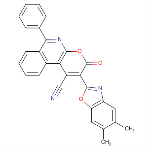 3H-Pyrano[2,3-c]isoquinoline-1-carbonitrile,2-(5,6-dimethyl-2-benzoxazolyl)-3-oxo-6-phenyl-