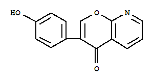 4H-Pyrano[2,3-b]pyridin-4-one, 3-(4-hydroxyphenyl)-