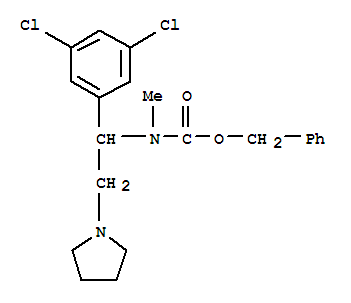 1-PYRROLIDIN-2-(3,5-DICHLOROPHENYL)-2-(N-CBZ-N-METHYL)AMINO-ETHANE