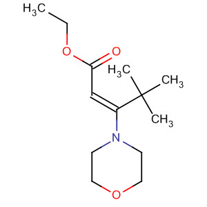 2-Pentenoic acid, 4,4-dimethyl-3-(4-morpholinyl)-, ethyl ester, (E)-