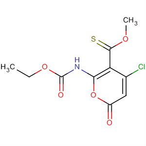 2H-Pyran-5-carbothioic acid,4-chloro-6-[(ethoxycarbonyl)amino]-2-oxo-, S-methyl ester