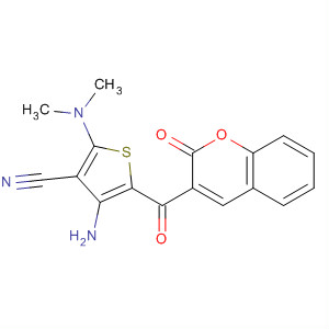 3-Thiophenecarbonitrile,4-amino-2-(dimethylamino)-5-[(2-oxo-2H-1-benzopyran-3-yl)carbonyl]-