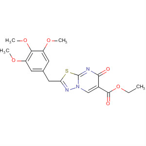 5H-1,3,4-Thiadiazolo[3,2-a]pyrimidine-6-carboxylic acid,5-oxo-2-[(3,4,5-trimethoxyphenyl)methyl]-, ethyl ester