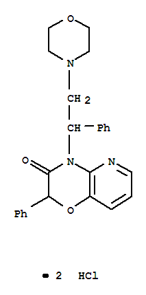2H-Pyrido[3,2-b]-1,4-oxazin-3(4H)-one,4-[2-(4-morpholinyl)-1-phenylethyl]-2-phenyl-, hydrochloride (1:2)