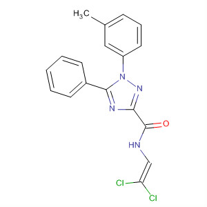 1H-1,2,4-Triazole-3-carboxamide,N-(2,2-dichloroethenyl)-1-(3-methylphenyl)-5-phenyl-