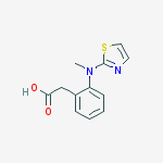 Benzeneacetic acid, 2-(methyl-2-thiazolylamino)-