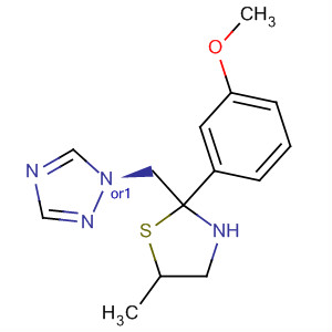 1H-1,2,4-Triazole,1-[[2-(3-methoxyphenyl)-5-methyl-2-thiazolidinyl]methyl]-, cis-