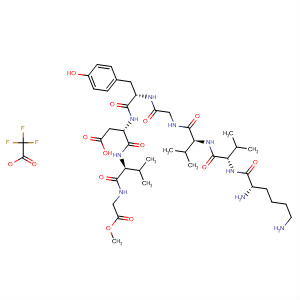 Glycine,N-[N-[N-[N-[N-[N-(N-L-lysyl-L-valyl)-L-valyl]glycyl]-L-tyrosyl]-L-a-aspartyl]-L-valyl]-, 1-methyl ester, mono(trifluoroacetate) (salt)