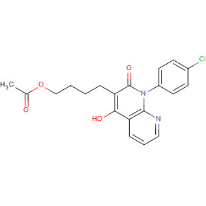 1,8-Naphthyridin-2(1H)-one,3-[4-(acetyloxy)butyl]-1-(4-chlorophenyl)-4-hydroxy-