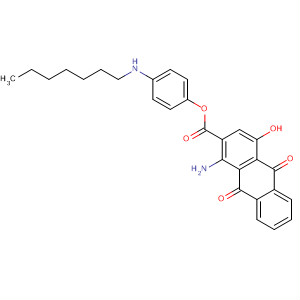 2-Anthracenecarboxylic acid,1-amino-9,10-dihydro-4-hydroxy-9,10-dioxo-,4-(hexylmethylamino)phenyl ester