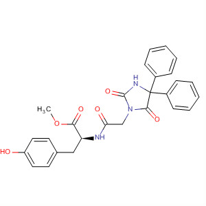 L-Tyrosine, N-[(2,5-dioxo-4,4-diphenyl-1-imidazolidinyl)acetyl]-, methylester
