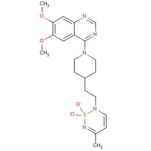 Quinazoline,6,7-dimethoxy-4-[4-[2-(5-methyl-1,1-dioxido-2H-1,2,6-thiadiazin-2-yl)ethyl]-1-piperidinyl]-