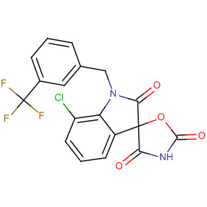 Spiro[3H-indole-3,5'-oxazolidine]-2,2',4'(1H)-trione,7-chloro-1-[[3-(trifluoromethyl)phenyl]methyl]-