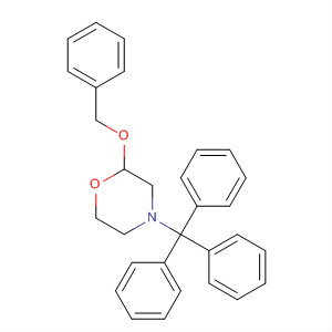 Morpholine, 2-(phenylmethoxy)-4-(triphenylmethyl)-
