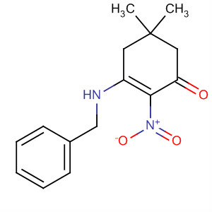 2-Cyclohexen-1-one, 5,5-dimethyl-2-nitro-3-[(phenylmethyl)amino]-