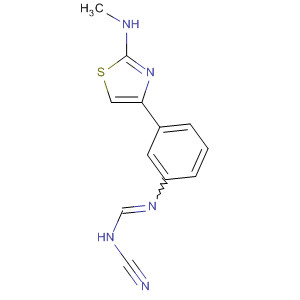 Methanimidamide, N-cyano-N'-[3-[2-(methylamino)-4-thiazolyl]phenyl]-
