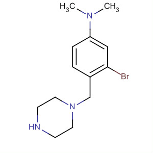 Benzenamine, 3-bromo-N,N-dimethyl-4-(1-piperazinylmethyl)-