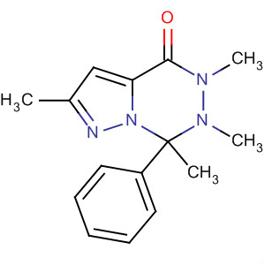 Pyrazolo[1,5-d][1,2,4]triazin-4(5H)-one,6,7-dihydro-2,5,6,7-tetramethyl-7-phenyl-