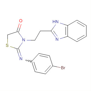 4-Thiazolidinone,3-[2-(1H-benzimidazol-2-yl)ethyl]-2-[(4-bromophenyl)imino]-