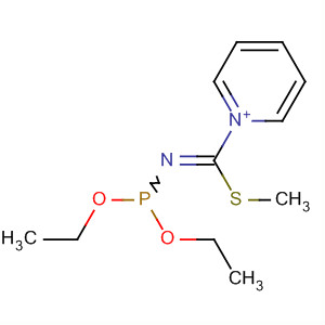 Pyridinium, 1-[[(diethoxyphosphinyl)imino](methylthio)methyl]-
